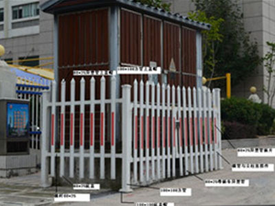 大连红色插片护栏